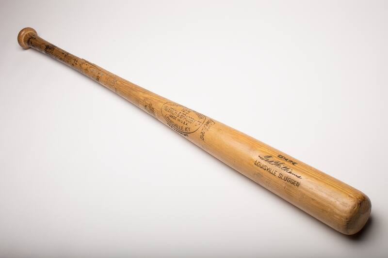 Ted Williams Autographed bat