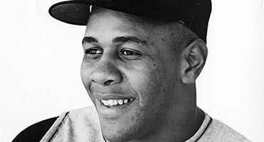 Black and white portrait of Willie Stargell