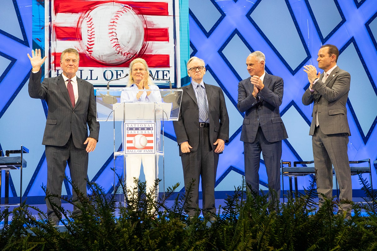 Tom Hamilton and Thomas Boswell at Awards Presentation