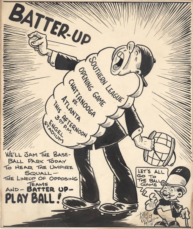 Batter Up Play Ball cartoon