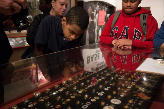 world series ring case in the Autumn Glory exhibit