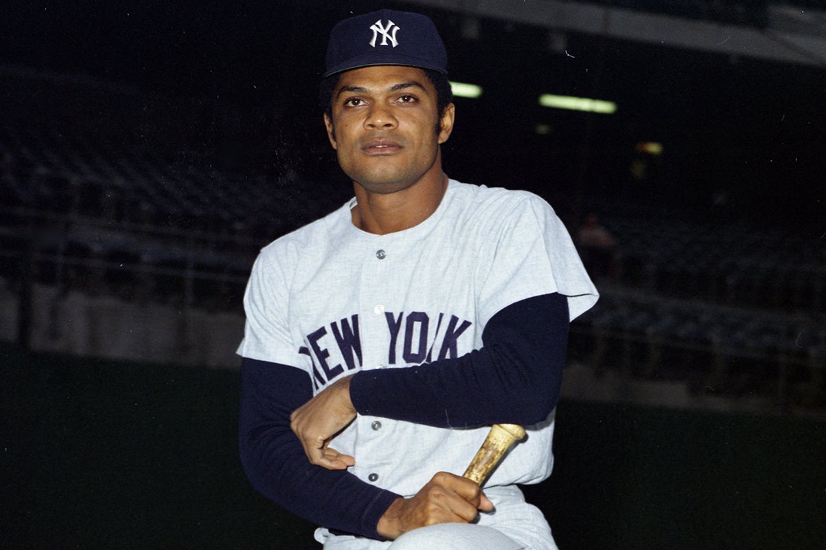 Felipe Alou in Yankees uniform