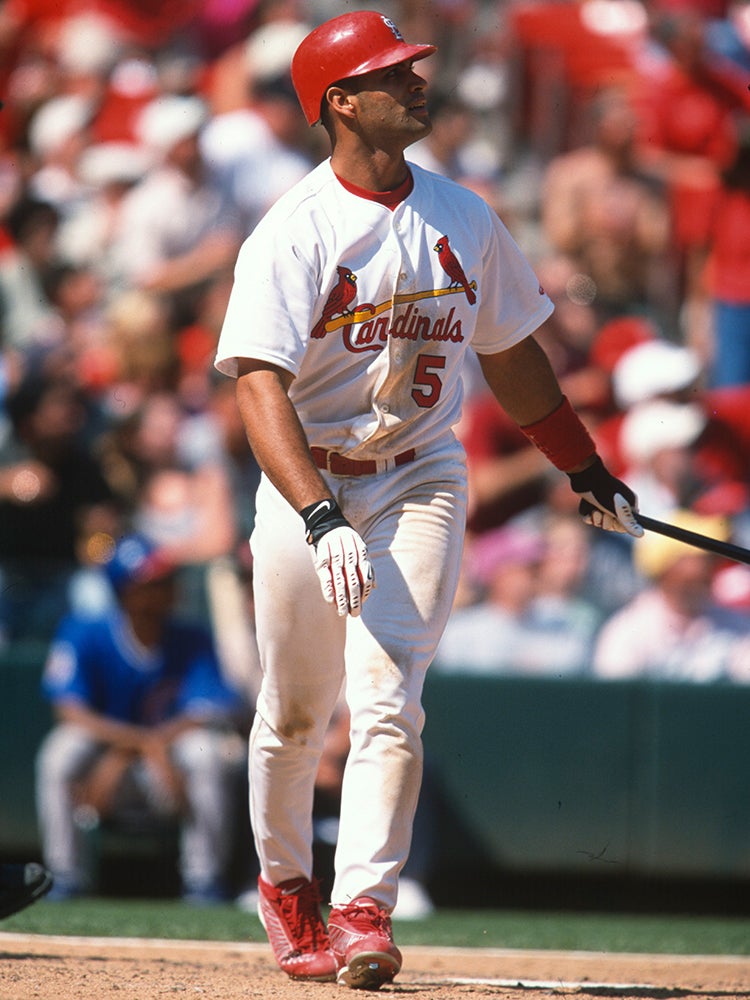 Albert Pujols in Cardinals uniform