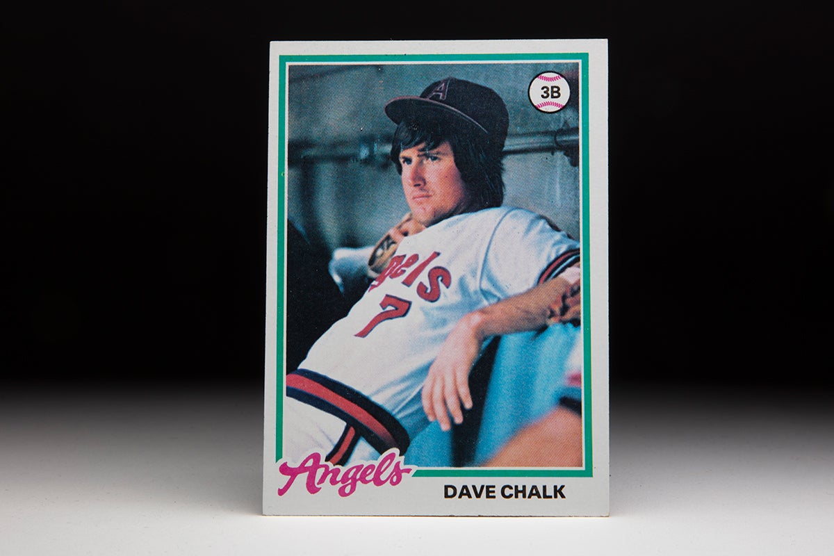 Front of 1978 Topps Dave Chalk card